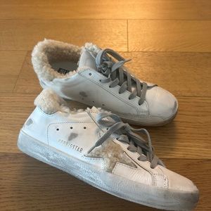 Brand New Golden Goose Shearling Sneakers Sz 38
